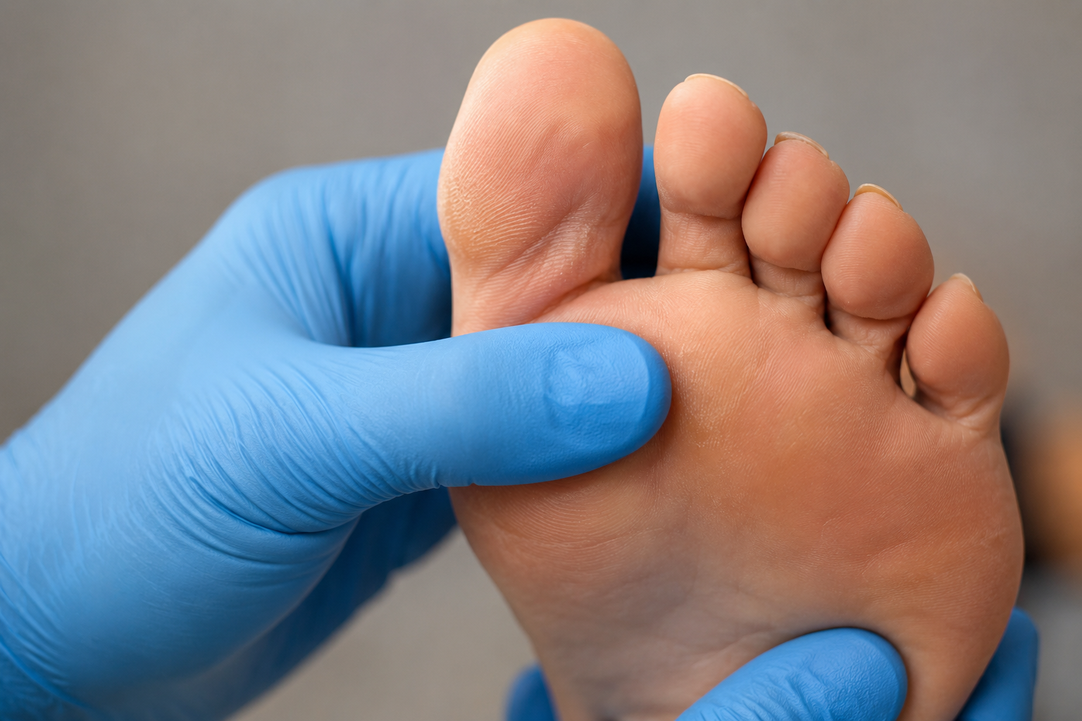 Doctor and patient discussing foot pain treatment